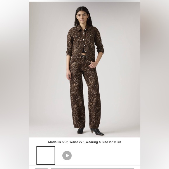 Levi's Pants - Leopard Print Jacket and Pants Set